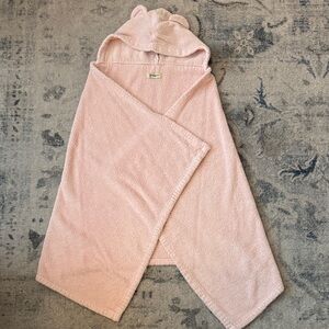 Kids Pink Hooded Bear Ears Towel
